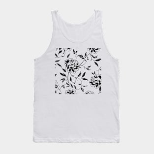 Pretty black floral pattern Tank Top